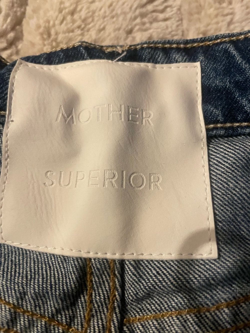 MOTHER Denim Jean Shorts with Red Cherry Embroideries - Picture 5 of 6